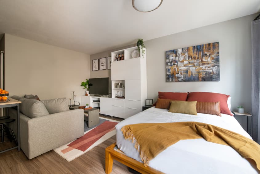 400SquareFoot Studio Smart Layout and Vertical Storage Apartment